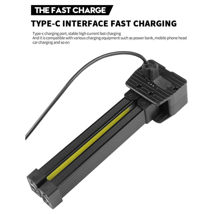 Double-Sided COB 90-Degree Folding Work Light Magnet With Hook Maintenance Light(FT32) - Other Tools by PMC TechLife | Online Shopping South Africa | PMC TechLife | Buy Now Pay Later Mobicred