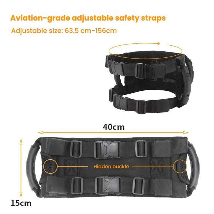 MOXPEER Motorcycle ATV Rear Passenger Safety Belt Handle - Seat Belts & Padding by MOXPEER | Online Shopping South Africa | PMC TechLife | Buy Now Pay Later Mobicred