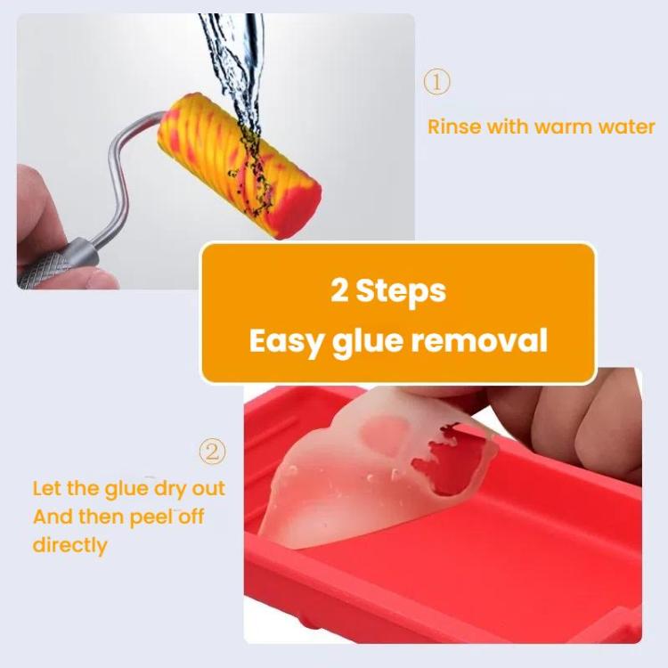 ZH9217-1 Glue Tray Brush Tool Silicone Case Roller Brush Reusable Paint Tray Woodworking Glue Container - Others by PMc TechLife | Online Shopping South Africa | PMc TechLife | Buy Now Pay Later Mobicred