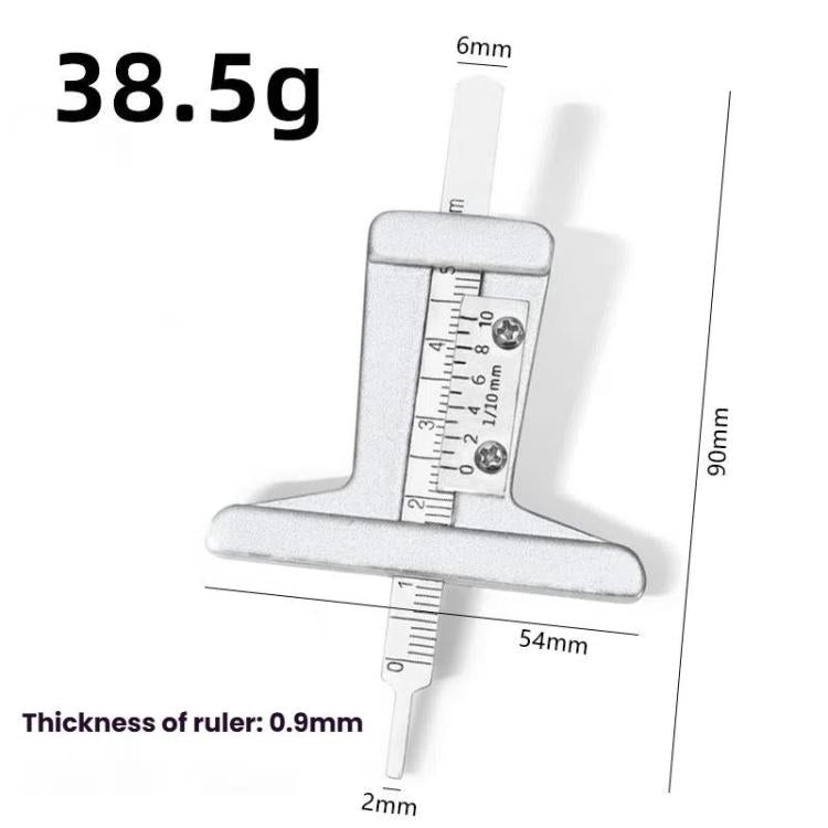 0-50mm Stainless Steel Tire Tread Depth Gauge(A1286) - Other Tools by PMc TechLife | Online Shopping South Africa | PMc TechLife | Buy Now Pay Later Mobicred