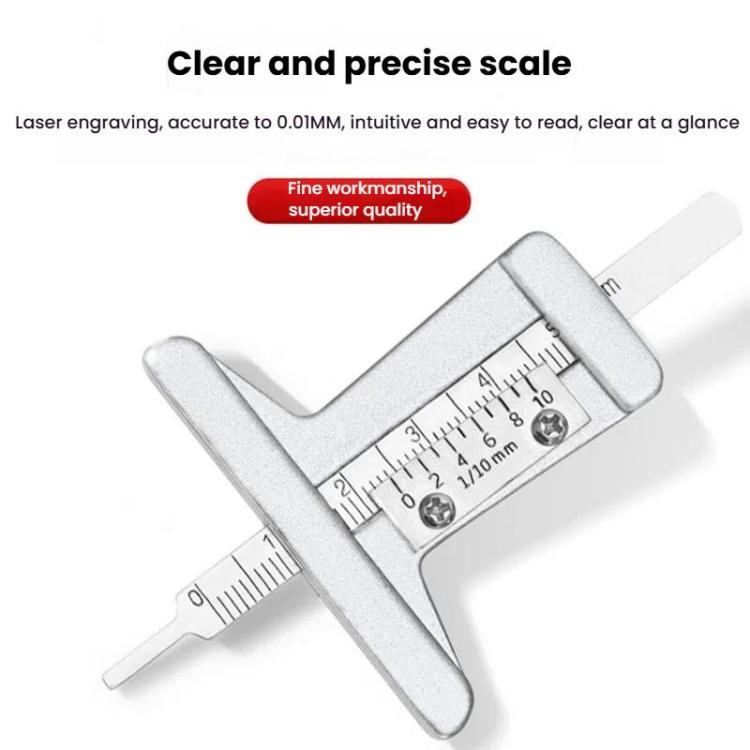 0-50mm Stainless Steel Tire Tread Depth Gauge(A1286) - Other Tools by PMc TechLife | Online Shopping South Africa | PMc TechLife | Buy Now Pay Later Mobicred