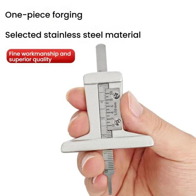0-50mm Stainless Steel Tire Tread Depth Gauge(A1286) - Other Tools by PMc TechLife | Online Shopping South Africa | PMc TechLife | Buy Now Pay Later Mobicred