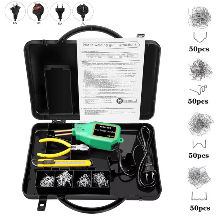 Car Bumper Welding Plastic Welding Tools Welding Wire Patch Nail Hot Stapler Repair Welder, Plug: UK Plug - Hand Tool Sets by PMc TechLife | Online Shopping South Africa | PMc TechLife | Buy Now Pay Later Mobicred