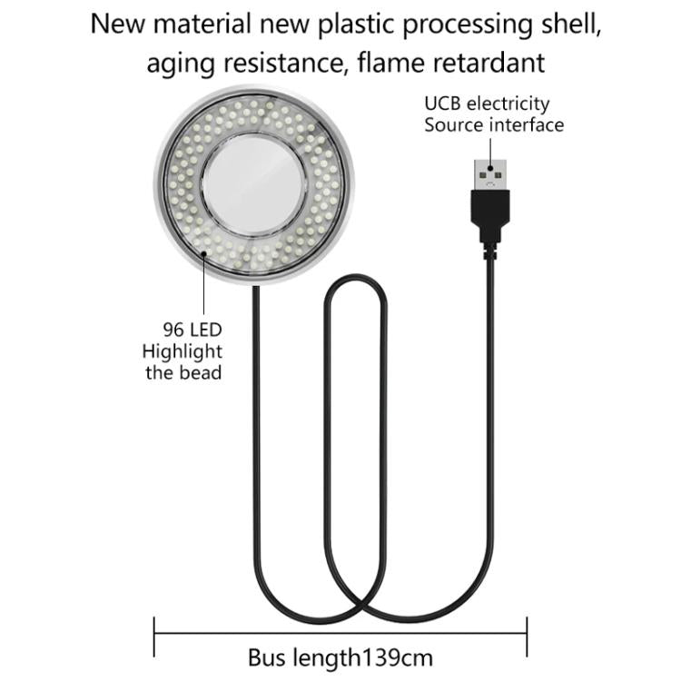 MaAnt MY-038 Cell Phone Repair Microscope Ring Polarized LED Light Source Lamps 96 Beads Anti-Glare Fill Lights - free shipping - PMC TechLife - Order now!