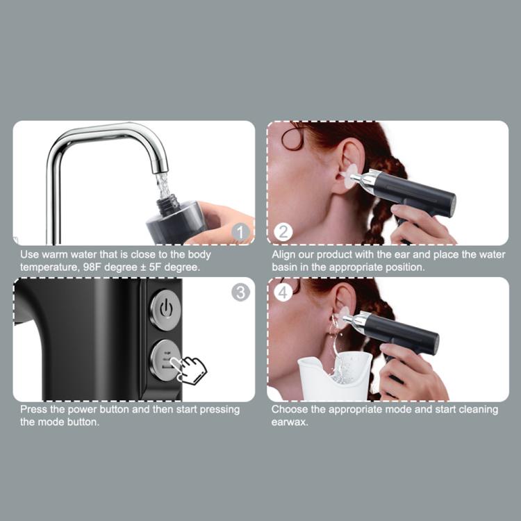 LED Light Low-noise and High-endurance Ear Cleaner Rechargeable Earwax Remover(Blue) - free shipping - PMC TechLife - Order now!