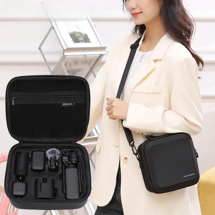 BKANO For DJI Osmo Pocket 3 Storage Bag All-in-One Kit Organizer Portable Backpack Case(Black) - free shipping - PMC TechLife - Order now!