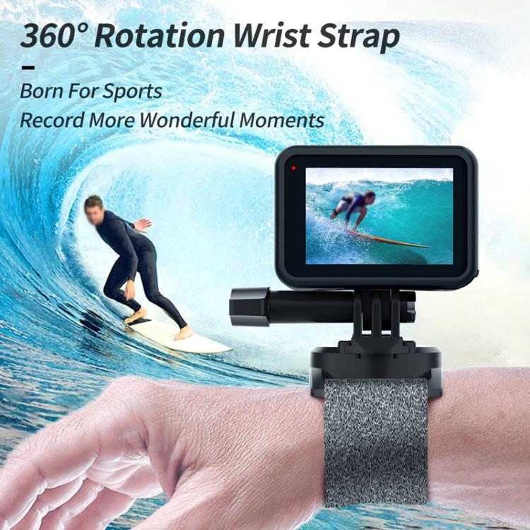TELESIN Sports Camera Wrist Strap Steering Wrist Mount Strap(Gray Black) - free shipping - PMC TechLife - Order now!