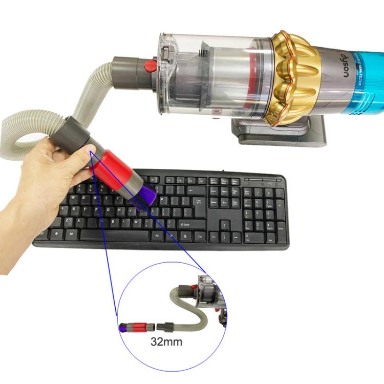 32mm Soft Brush+Connector For Dyson V8 Vacuum Cleaner Dusting Streak Free Soft Brush Replacement Accessory Set - free shipping - PMc TechLife - Order now!