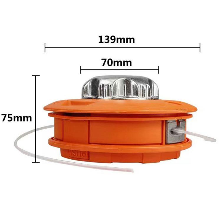 Automatic Rope Changing Mower Heads No Removal Garden Accessories, Style: Euro Size Aluminum - Lawn Mower, Saws & Accessories by PMc TechLife | Online Shopping South Africa | PMc TechLife | Buy Now Pay Later Mobicred