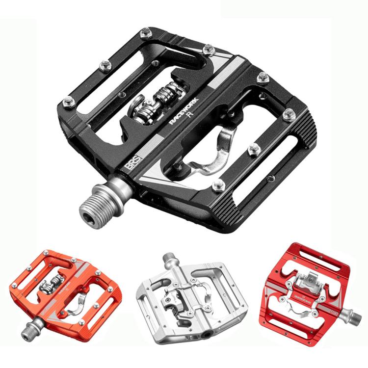 RACEWORK M215 Bicycle Lock Pedal To Flat Pedal Aluminum Alloy SPD Clipless Pedal(Black) - free shipping - PMc TechLife - Order now!