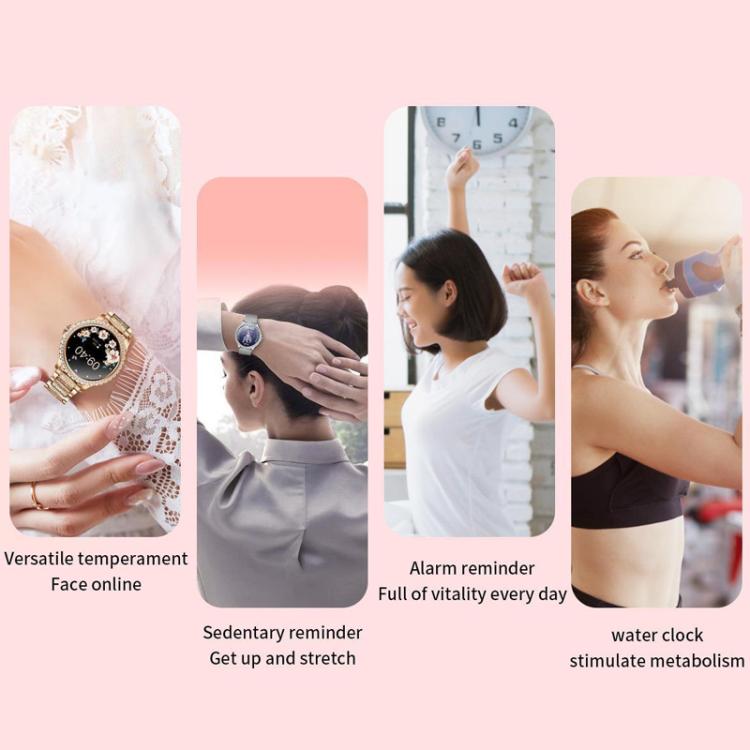 Bluetooth Calling AI Voice Assistant Life Waterproof Sports Smartwatch, Color: Gold Mesh Strap+Silicone Strap - free shipping - PMC TechLife - Order now!