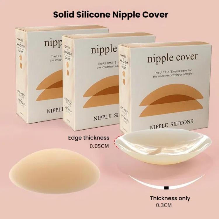 Ultra-thin Invisible Anti-bump Silicone Breast Stickers, Size: 13cm(Natural skin) - free shipping - PMc TechLife - Order now!