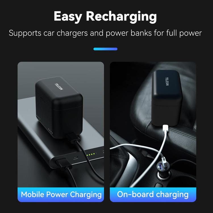 For Insta360 X4 TELESIN Battery Charger Dual Battery Storage Charging Case - free shipping - PMC TechLife - Order now!