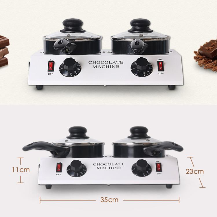 Dessert Making Double Cylinder Chocolate Hot Melt Machine EU Plug - free shipping - PMC TechLife - Order now!