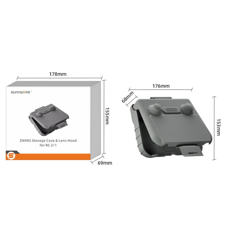 For DJI RC 2 / 1 Sunnylife ZN985 Remote Control 2 In 1 Visor Storage Case - free shipping - PMC TechLife - Order now!