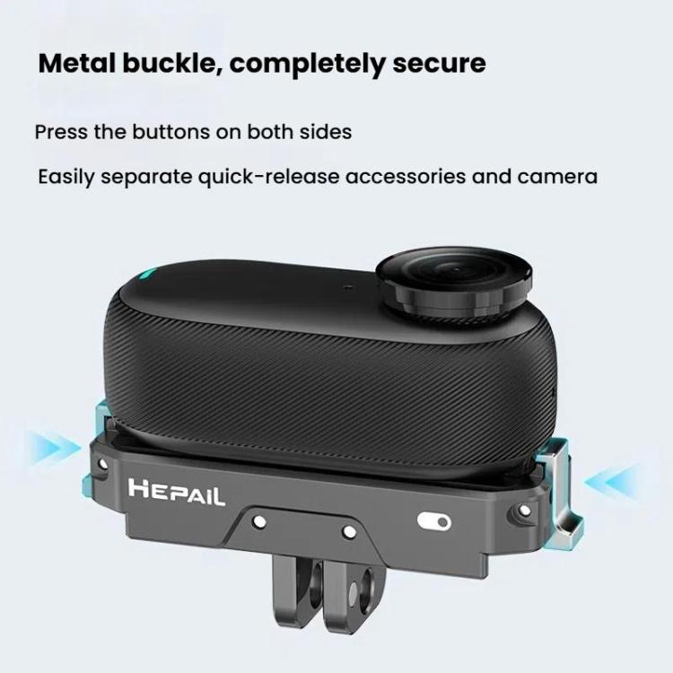 For Insta360 GO 3 / 3S HEPAIL AC69 Aluminium Alloy Quick-Release Charging Base - free shipping - PMC TechLife - Order now!