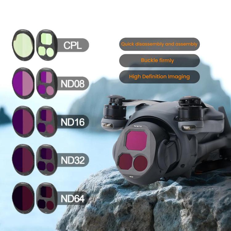 For DJI Mavic 4 Pro RCSTQ Lens Filter, Style: ND32 - free shipping - PMC TechLife - Order now!