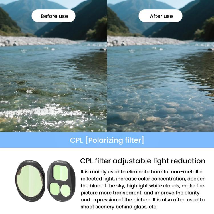 For DJI Mavic 4 Pro RCSTQ Lens Filter, Style: ND32 - free shipping - PMC TechLife - Order now!
