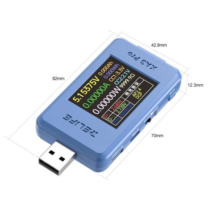 RELIFE XA3 Pro USB / Type-C Smart Detector Fast Charging Protocol Identification Detection - free shipping - PMC TechLife - Order now!