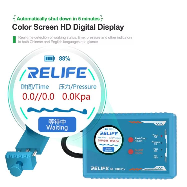 RELIFE RL-086 Pro Mobile Smart Airtightness Tester Portable Sealing Leak Detector - free shipping - PMC TechLife - Order now!