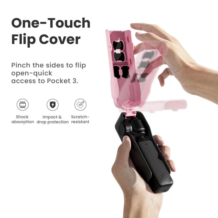 For DJI Osmo Pocket 3 Camera aMagisn Protective Cover Storage Case with 4 Magnetic Filter Slots(Pink) - free shipping - PMC TechLife - Order now!