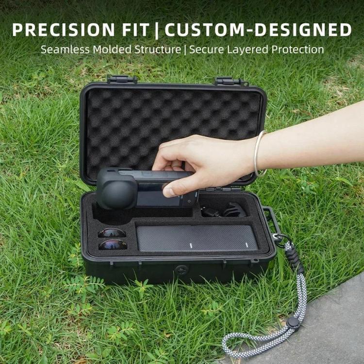 For Insta360 X5 Camera Flymile Portable Protective Hard Case Waterproof Shockproof Travel Carrying Storage Box(Black) - free shipping - PMC TechLife - Order now!