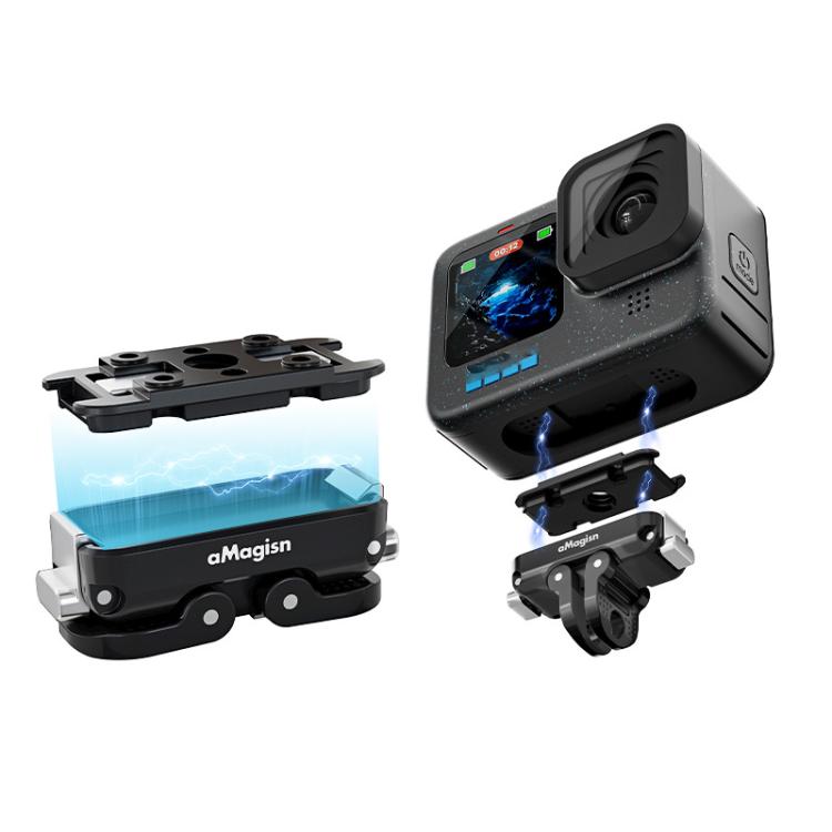 aMagisn Magnetic Quick Release Adapter for GoPro HERO13/12/11/10/9/8/11 Mini/MAX Separate Base Unit - free shipping - PMC TechLife - Order now!