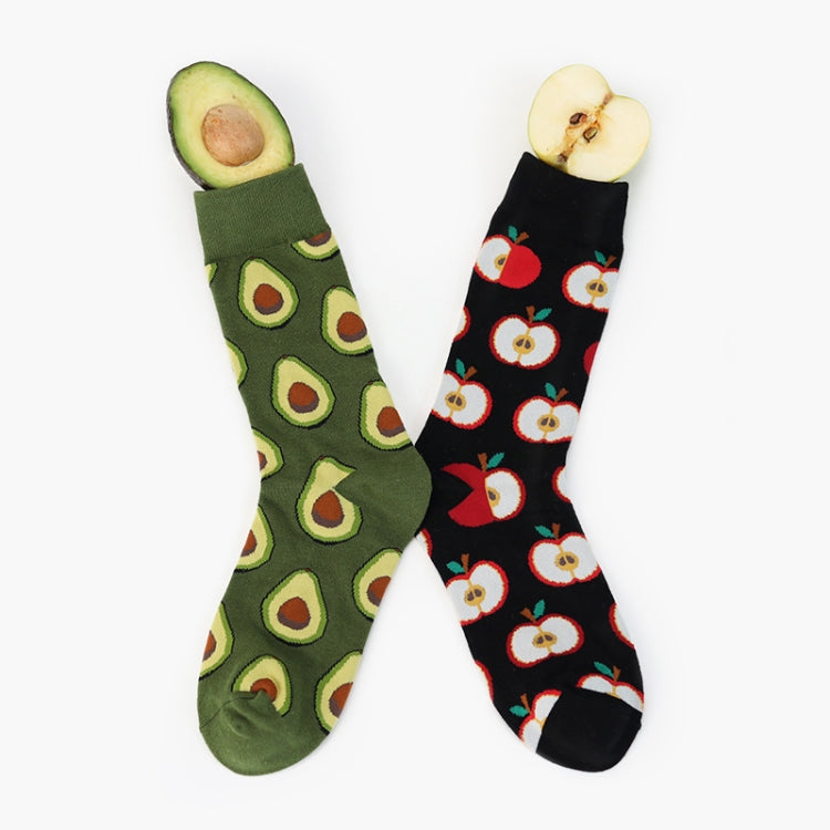 5 Pairs Fruit Food Socks Short  Funny Cotton Socks(Apple) - Tube Socks by PMC Jewellery | Online Shopping South Africa | PMC Jewellery