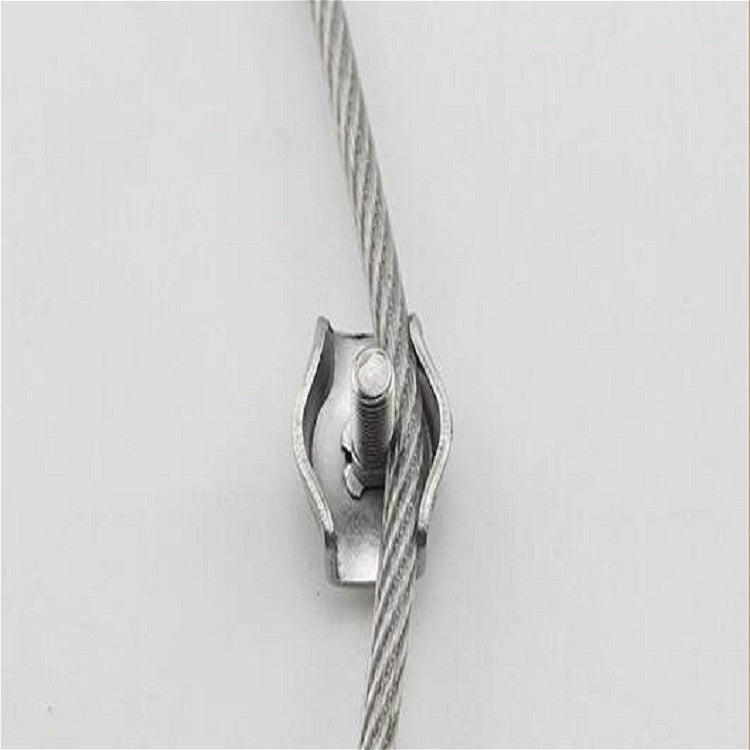 5 PCS 304 Stainless Steel Plate Single Clip Double Clamp Wire Rope Clamp, Specification:M3, Style:Double Clip - Lifting Tools & Accessories by PMC Jewellery | Online Shopping South Africa | PMC Jewellery | Buy Now Pay Later Mobicred