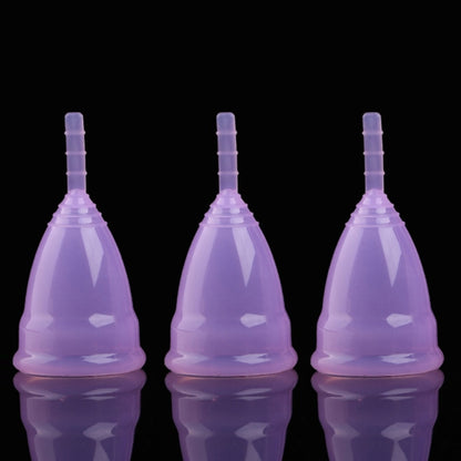 3 PCS Reusable Soft Cup Silicone Menstrual Cup, Size:Small(Purple) - Others by PMC Jewellery | Online Shopping South Africa | PMC Jewellery