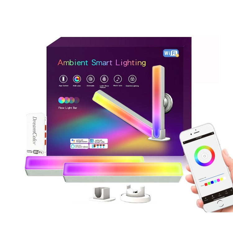2pcs/box RGB Desktop Background Music Rhythm Pickup Ambient Light, Version: Bluetooth(EU Plug) - Novelty Lighting by PMC TechLife | Online Shopping South Africa | PMC TechLife | Buy Now Pay Later Mobicred