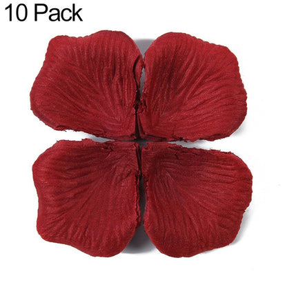 1000pcs / 10 Pack Artificial Wedding Rose Petals Flowers Wedding Decorations(Wine Red) - Decorative Flowers & Wreaths by PMC Jewellery | Online Shopping South Africa | PMC Jewellery