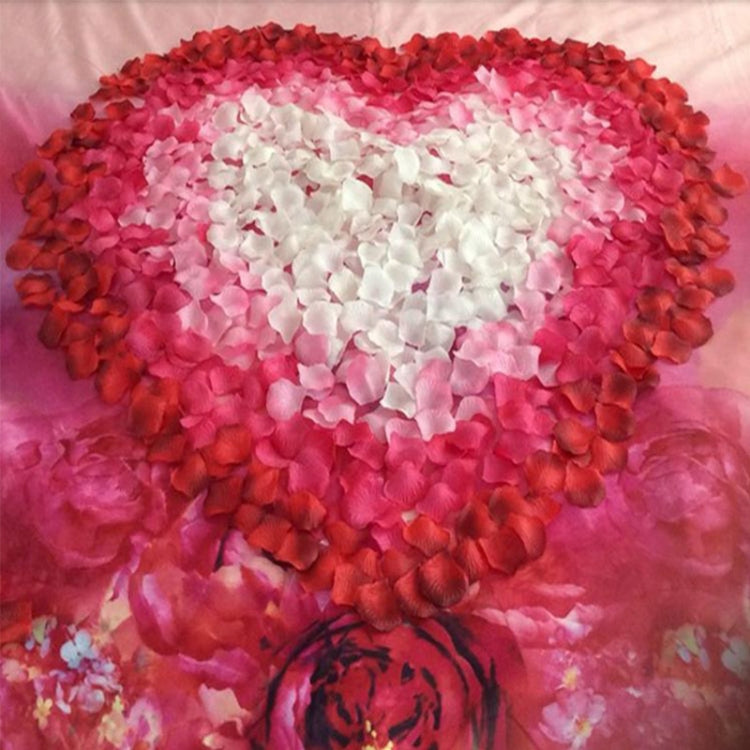 1000pcs / 10 Pack Artificial Wedding Rose Petals Flowers Wedding Decorations(White) - Decorative Flowers & Wreaths by PMC TechLife | Online Shopping South Africa | PMC TechLife