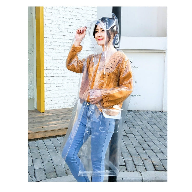 Stylish Portable Outdoor Transparent EVA Raincoat, Size:M (Transparent General) - Raincoats by PMC TechLife | Online Shopping South Africa | PMC TechLife