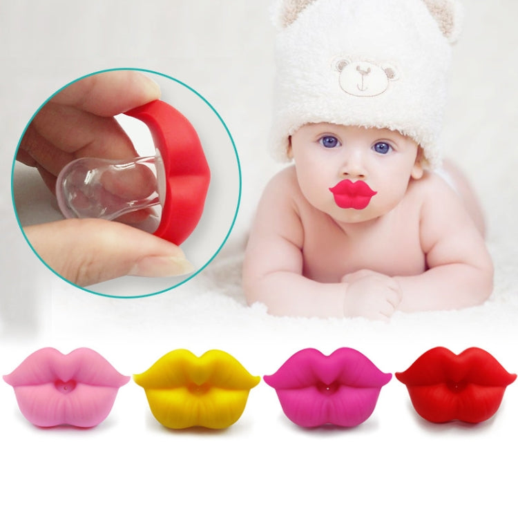 3 PCS Newborn Pacifier Red Lips Dummy Pacifiers Funny Silicone Baby Nipples Teether Soothers Pacifier(Pink) - Cups & Silicone Nipple by PMC Jewellery | Online Shopping South Africa | PMC Jewellery