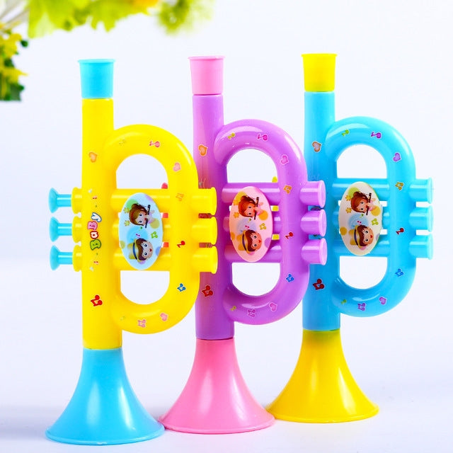 3 PCS Cute Cartoon Plastic Trumpet Children Music Toy, Random Color Delivery -  by PMC Jewellery | Online Shopping South Africa | PMC Jewellery