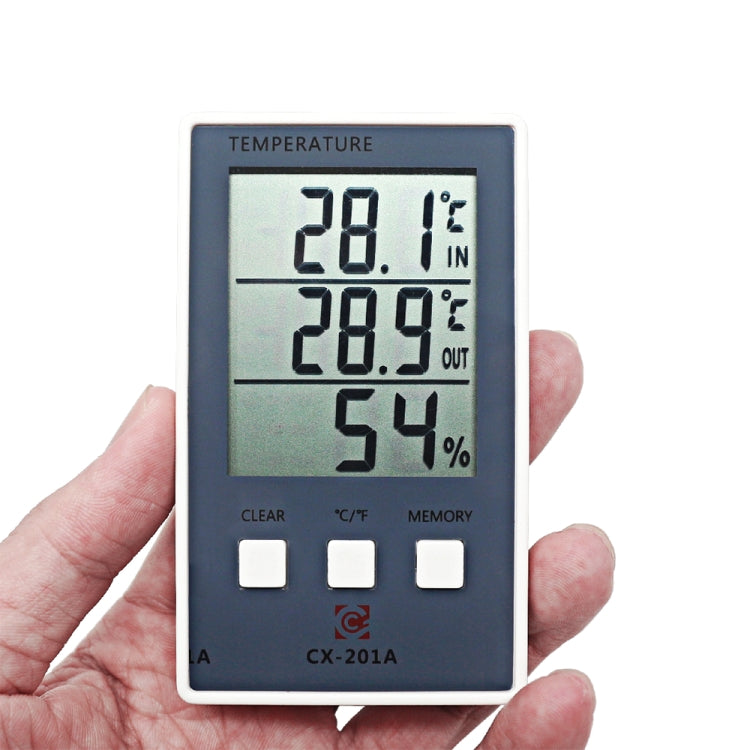 CX-201A LCD Digital Weather Station Thermometer Hygrometer Indoor  Outdoor Temperature Humidity Meter with Temperature Sensor - Indoor Thermometer by PMC TechLife | Online Shopping South Africa | PMC TechLife