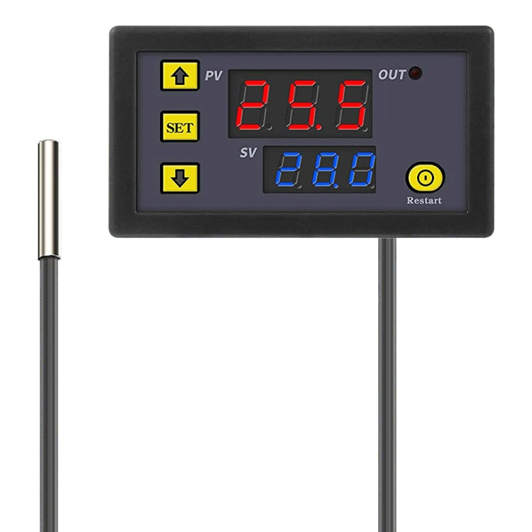 High-precision Microcomputer Intelligent Digital Display Switch Thermostat, Style:12V Power Supply(Red and Blue Display) - free shipping - PMC TechLife - Order now!