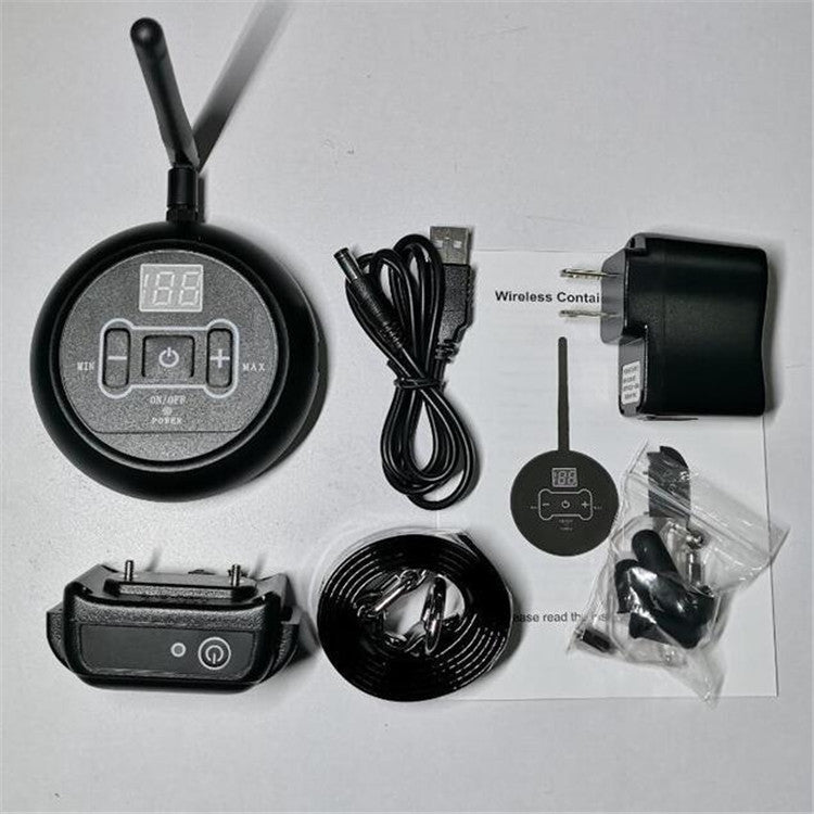 Electronic Fence Wireless Pet Training Device Bark Stop, Plug Type:AU  Plug(With 1 Collar) - Training Aids by PMC TechLife | Online Shopping South Africa | PMC TechLife | Buy Now Pay Later Mobicred