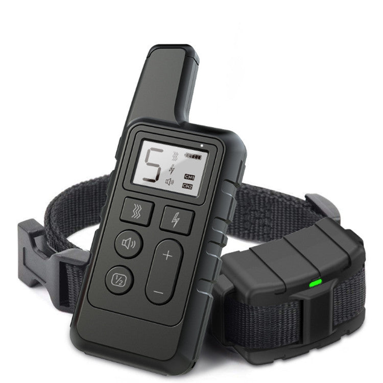 500m Dog Training Bark Stopper Remote Control Electric Shock Waterproof Electronic Collar(Black) - Training Aids by PMC TechLife | Online Shopping South Africa | PMC TechLife | Buy Now Pay Later Mobicred