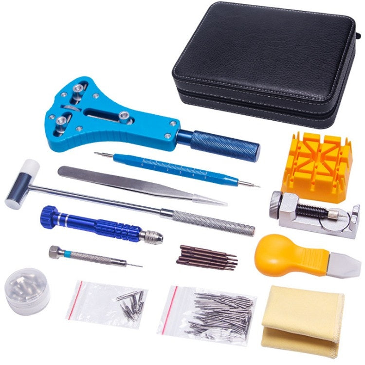 143 in 1 Watch Remover Watch Repair Tool PU Storage Bag Set(Black) - free shipping - PMC TechLife - Order now!