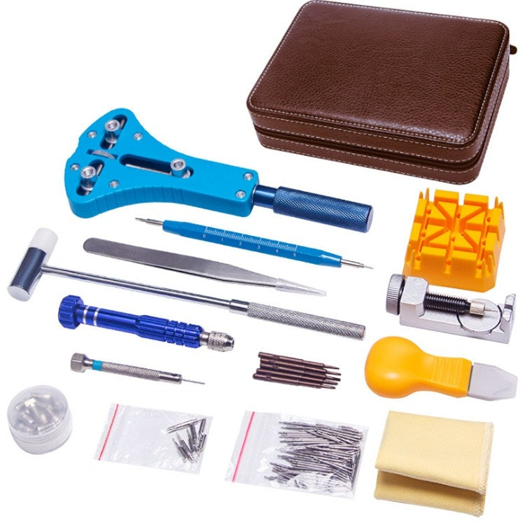 143 in 1 Watch Remover Watch Repair Tool PU Storage Bag Set(Brown) - free shipping - PMC TechLife - Order now!