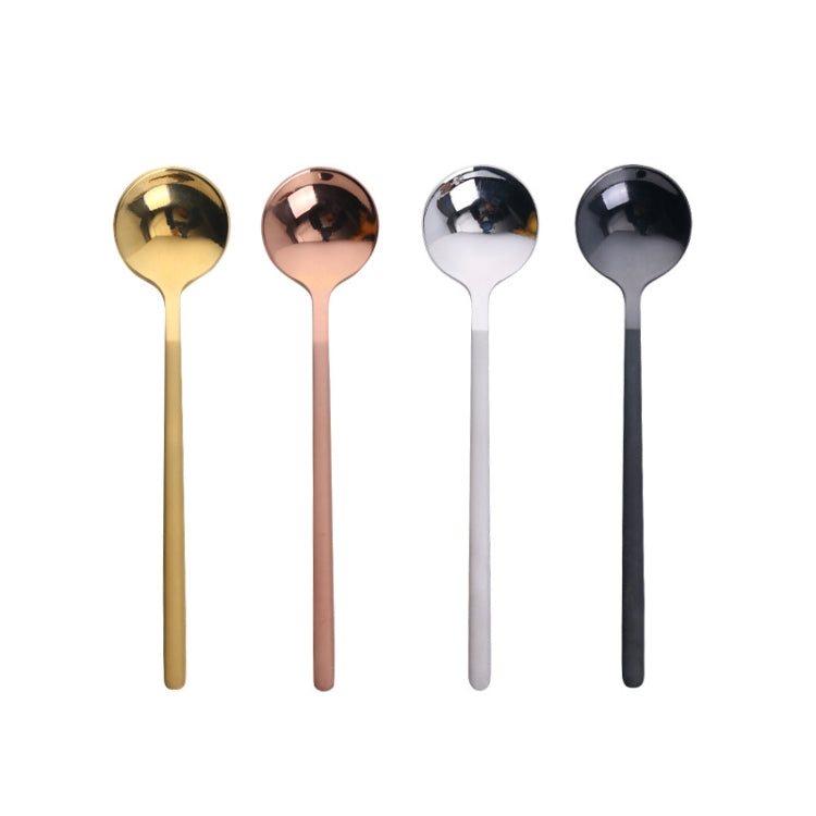 Mini Accessories Coffee Spoon Kitchen Dessertspoon Dining Round Shape Coffee  Stainless Steel Home, Size:13cm(Silver) - free shipping - PMC TechLife - Order now!