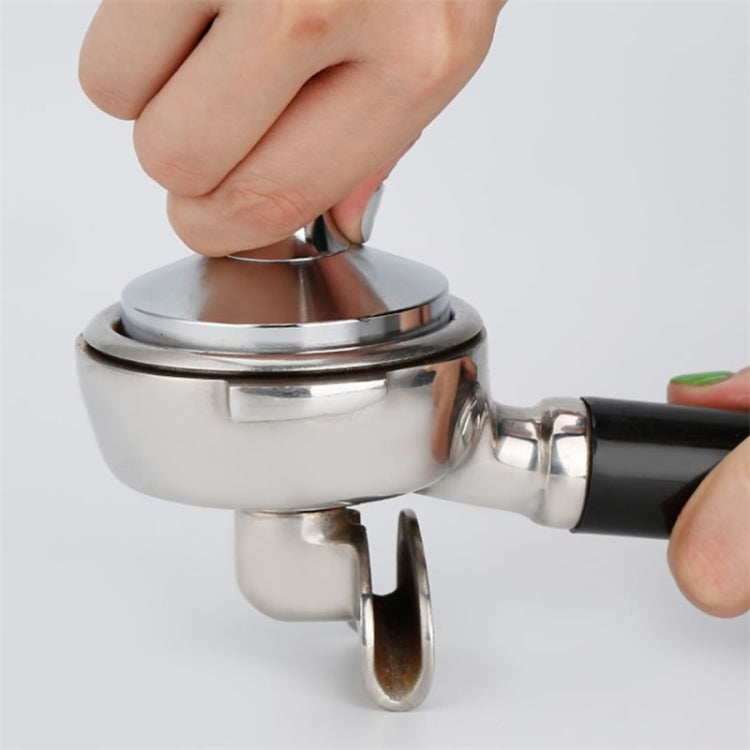 Stainless Steel Solid Wood Handle Integrated Coffee Powder, Specification:57.5mm, Color:Stainless Steel Detachable Handle - free shipping - PMC TechLife - Order now!