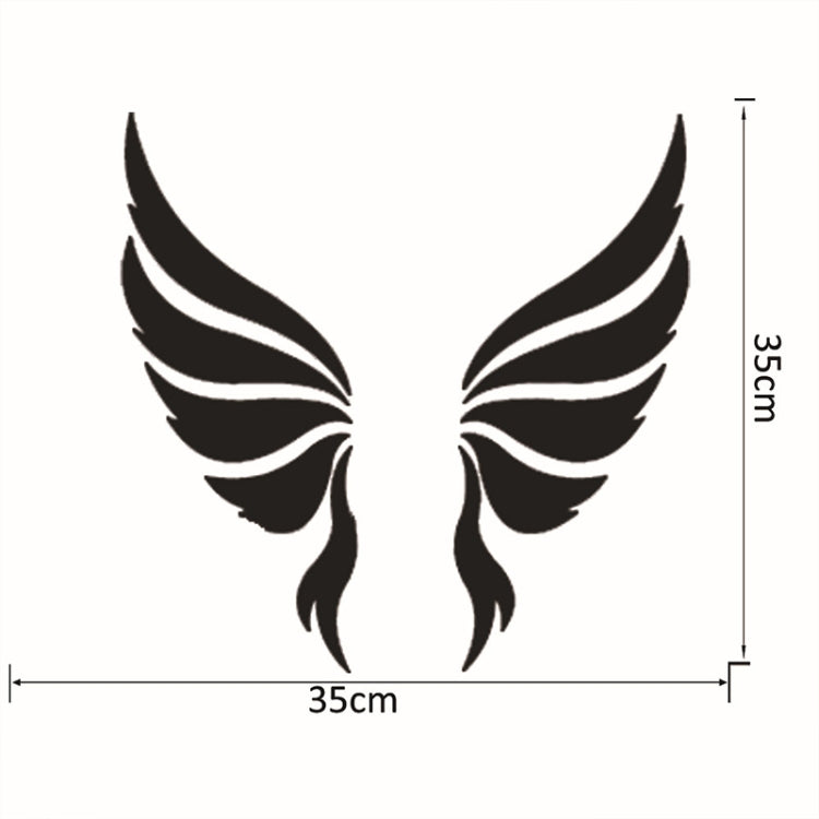 Crystal Three Dimensional Decorative Wall Stickers Angel Wings Bedroom Decorative Mirror(Silver) - Decorative Mirrors by PMC Jewellery | Online Shopping South Africa | PMC Jewellery