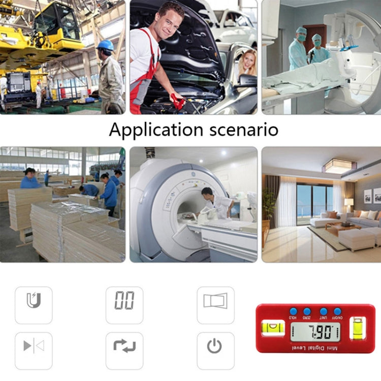 100mm Mini Electronic Digital Strong Magnetism Spirit Level Angle Board - Measuring Tools by PMC TechLife | Online Shopping South Africa | PMC TechLife