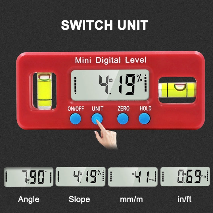100mm Mini Electronic Digital Strong Magnetism Spirit Level Angle Board - Measuring Tools by PMC TechLife | Online Shopping South Africa | PMC TechLife