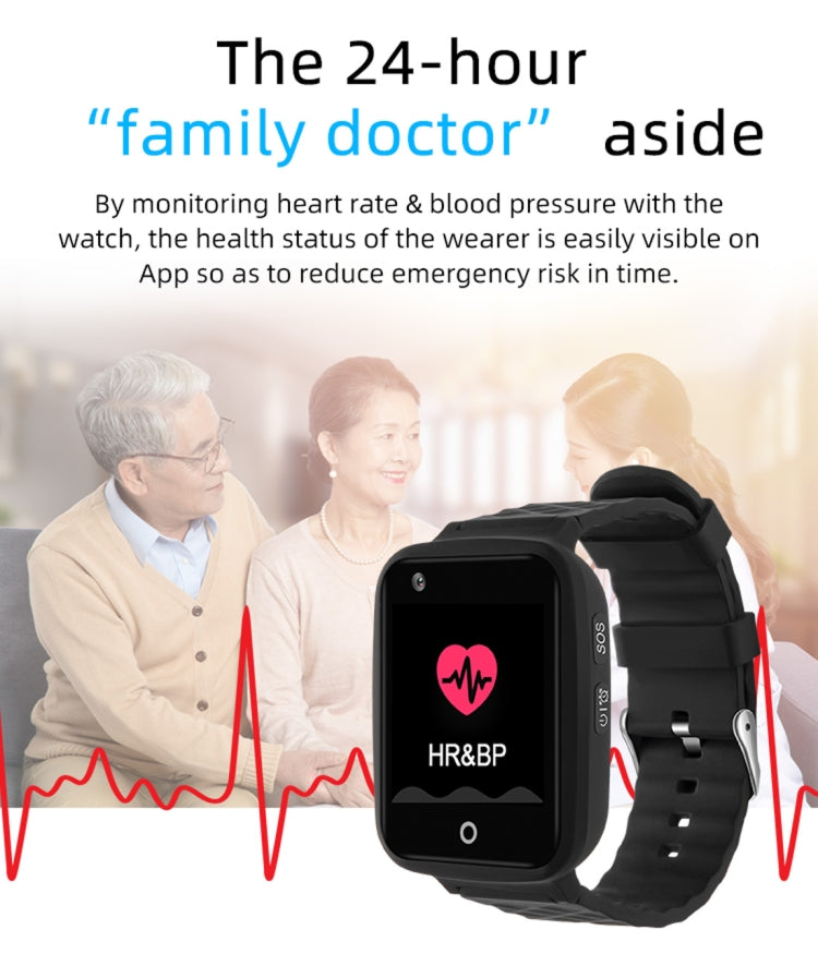 REACHFAR RF-V46-A GPS Smart Tracker WatchBand, Support SOS / Camera / Health Management / 4G LTE / Blood Pressure / Heart Rate, For Asia / Europe / Africa / Australia(Black) - Personal Tracker by PMC Jewellery | Online Shopping South Africa | PMC Jewellery