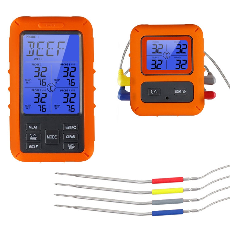 TS-TP40-A Kitchen Food Wireless Four Probe Thermometer, Probe is Waterproof - Cooking Thermometers by PMC TechLife | Online Shopping South Africa | PMC TechLife