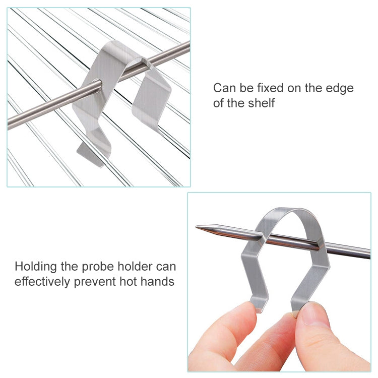10 PCS Home Kitchen BBQ Grill Probe Holder, Specification: Single Hole Probe Holder - free shipping - PMC TechLife - Order now!